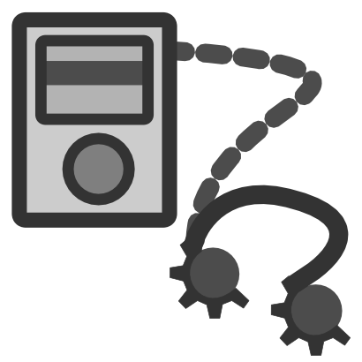 Download free music grey earphone icon